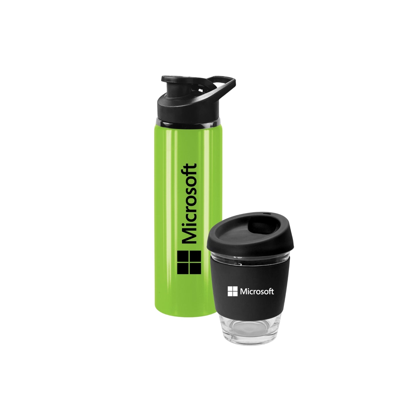 Gifting bundle - Water Bottle and Glass Reusable Cup