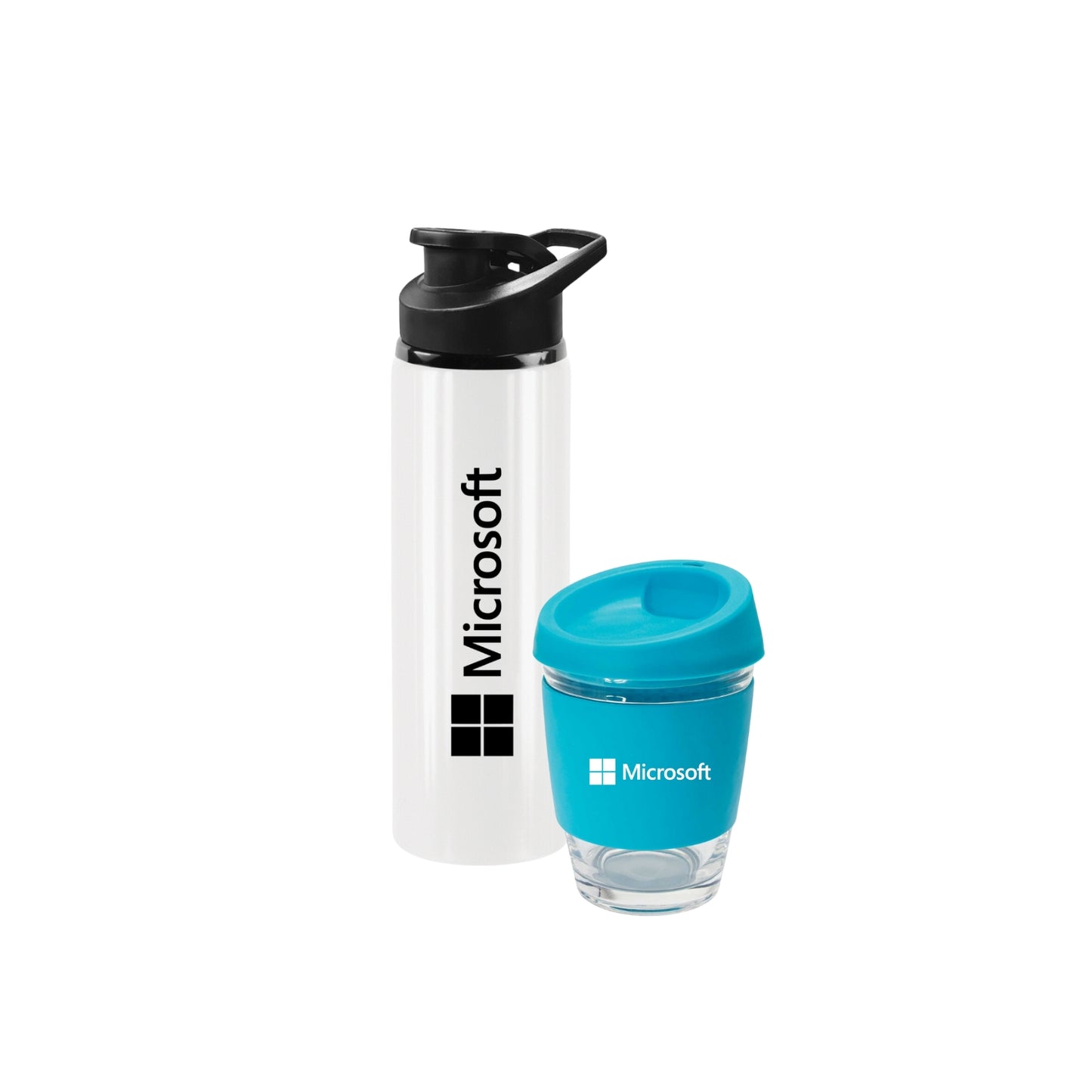 Gifting bundle - Water Bottle and Glass Reusable Cup