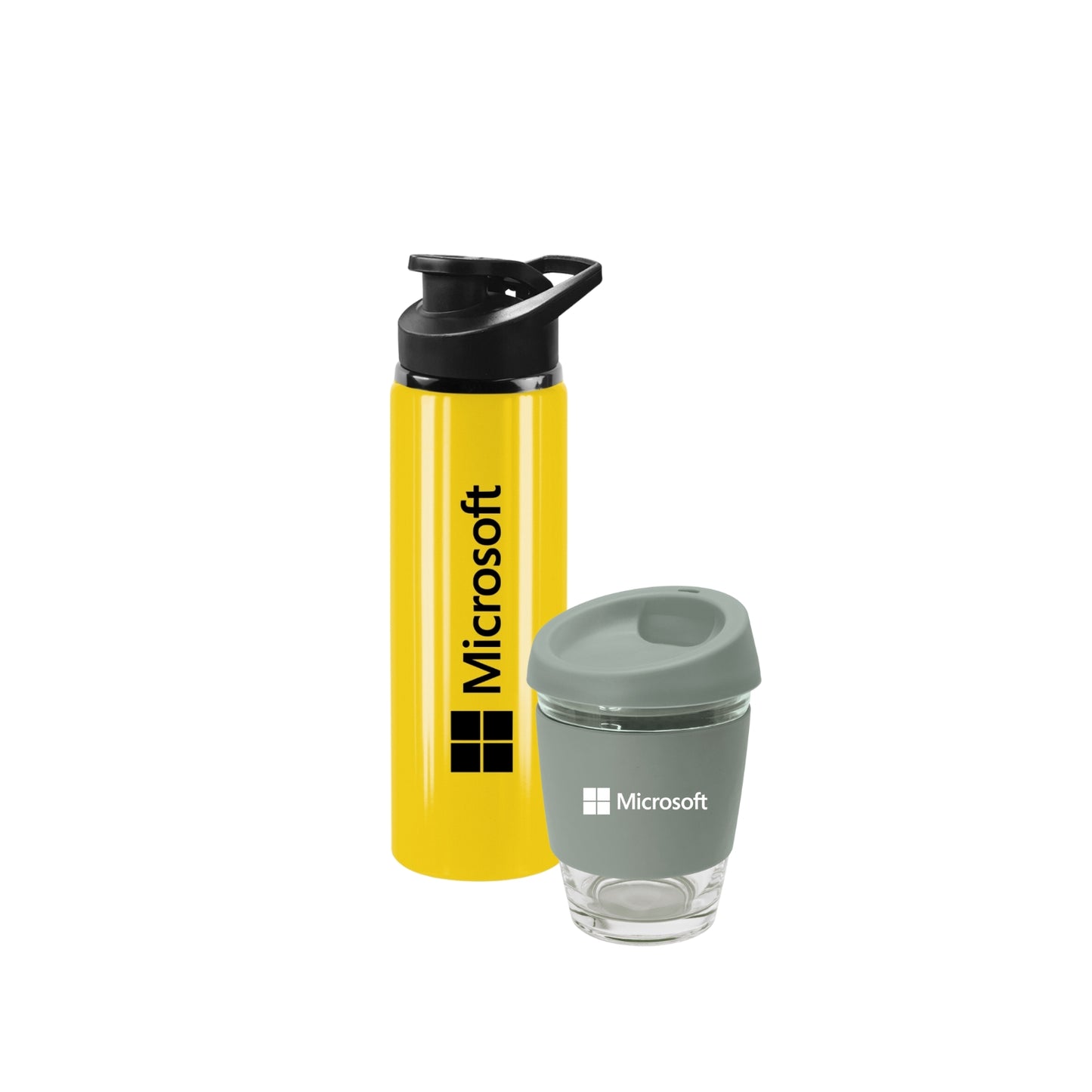 Gifting bundle - Water Bottle and Glass Reusable Cup