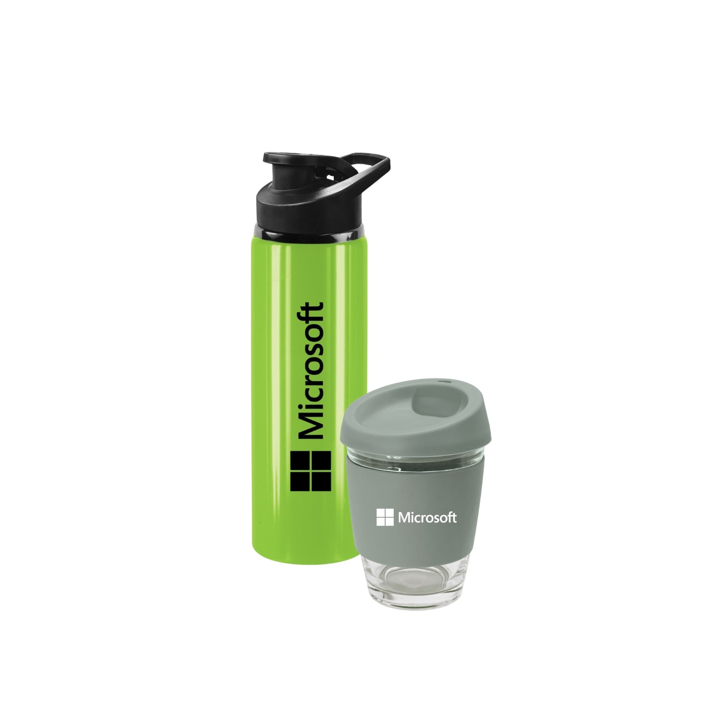 Gifting bundle - Water Bottle and Glass Reusable Cup