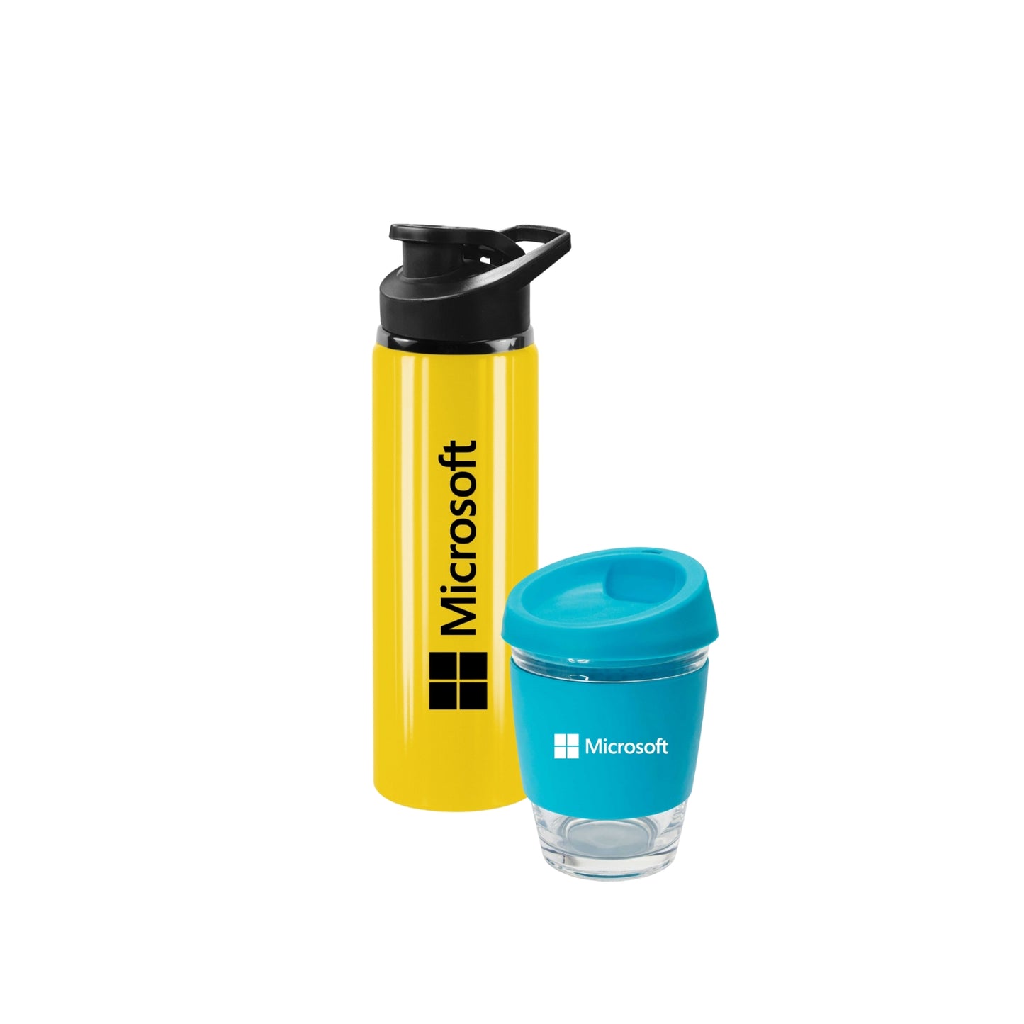 Gifting bundle - Water Bottle and Glass Reusable Cup